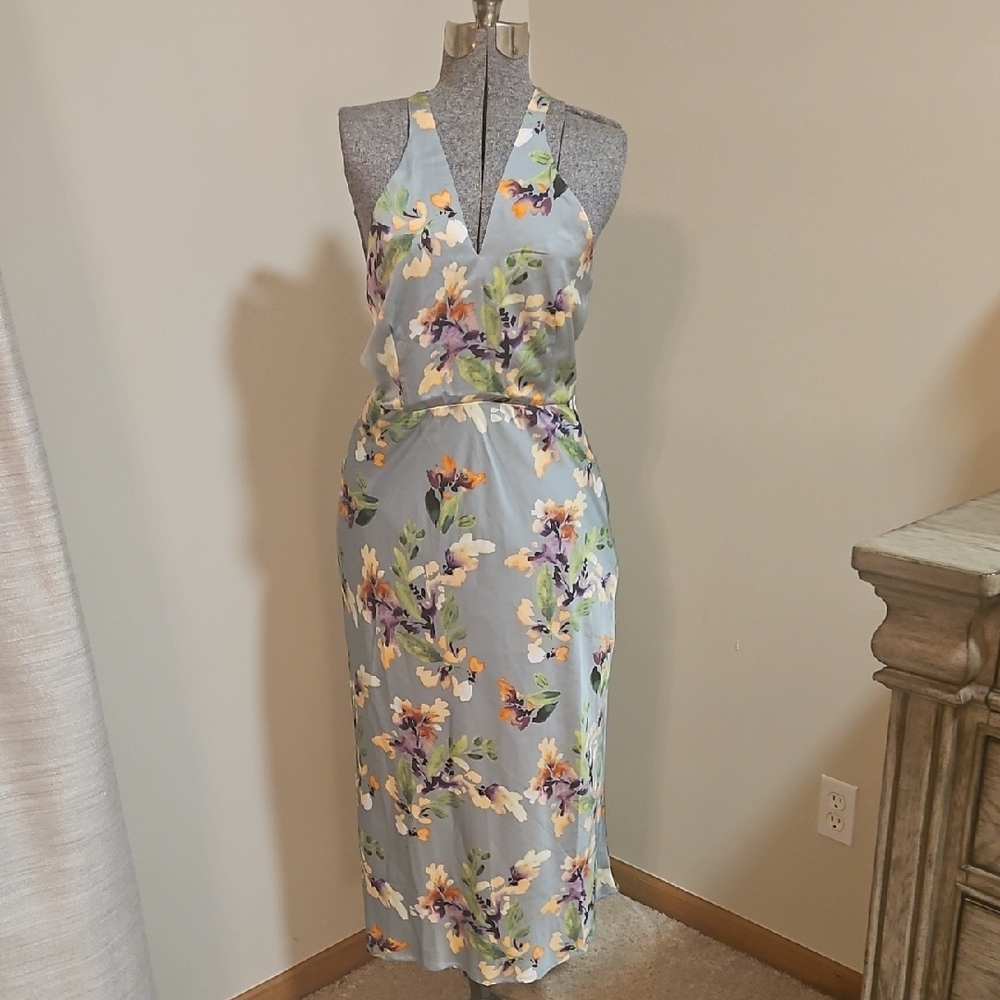 ASTR The LABEL Sandrine Floral Halter Dress